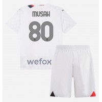 AC Milan Yunus Musah #80 Auswärts Trikotsatz Kinder 2023-24 Kurzarm (+ Kurze Hosen)